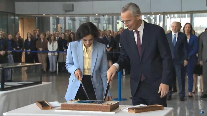 NATO’nun 75’inci kuruluş yıldönümü, Brüksel’de kutlandı