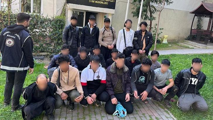Bursa'da yakalanan 19 kaçak göçmeni çalıştıran 2 şüpheliye gözaltı