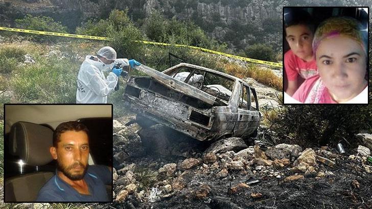 Yanan ev ve otomobilde cesetleri bulunan çift ile oğulları cinayete kurban gitmiş