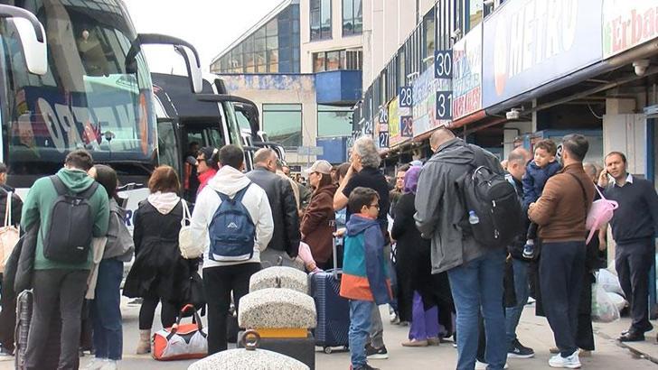 Otogarda bayram yoğunluğu devam ediyor