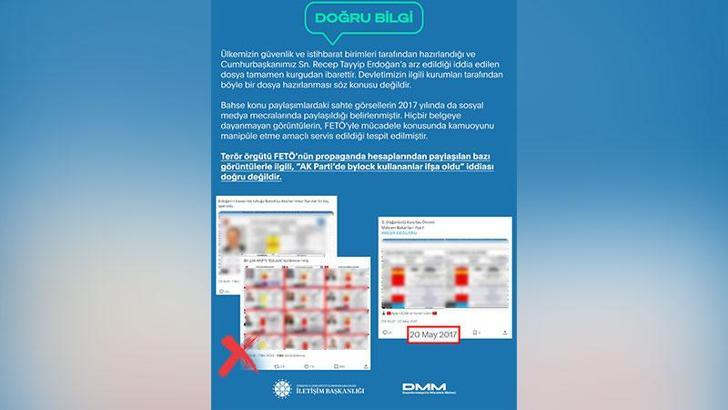 İletişim Başkanlığı: 'AK Parti'de ByLock kullananlar ifşa oldu' iddiası doğru değildir