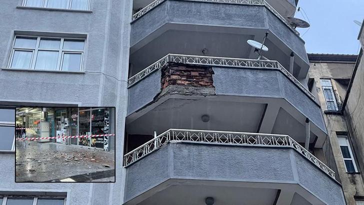 7 katlı binadan başına beton parçası düştü; ağır yaralandı