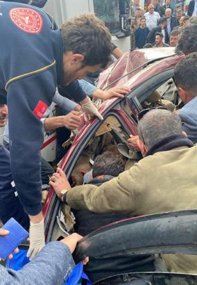 Samsun'da beton pompası aracıyla çarpışan otomobilin sürücüsü öldü