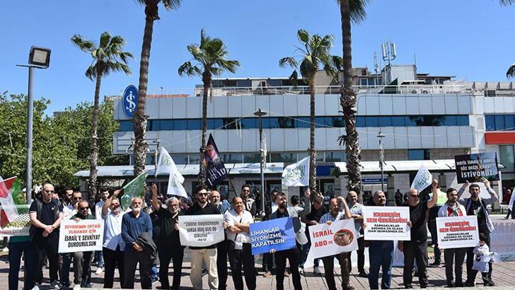 İzmir'de 'İsrail' protestosu