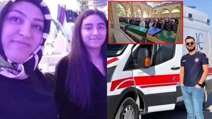 Malatya'daki kazada ölen anne- kız ile yeğen son yolculuklarına uğurlandı