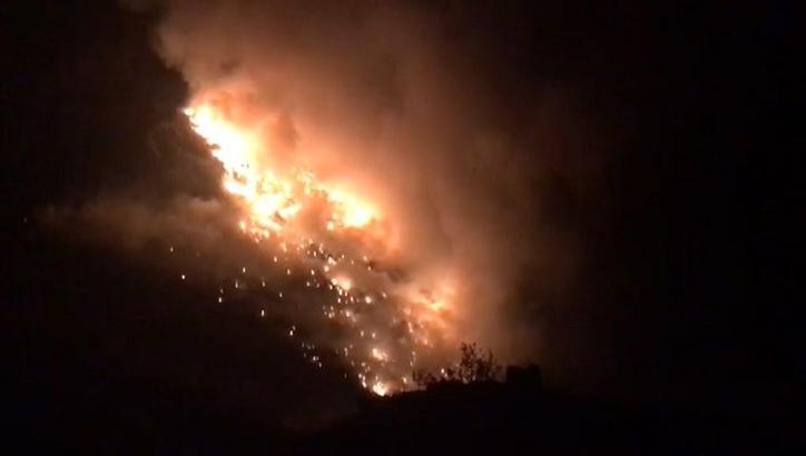 Artvin’de çöp tesisinde patlama sonrası yangın