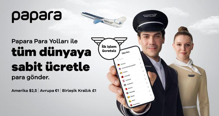 Papara, sabit işlem ücretiyle 80’den fazla ülkeye para transferi sağlıyor