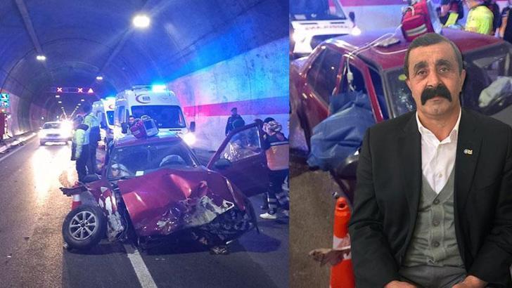 Zigana Tüneli’nde duvara çarpan otomobilin sürücüsü öldü