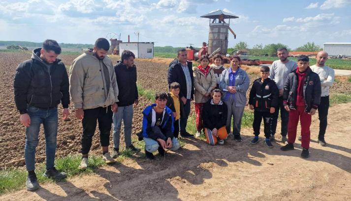 Edirne'de 14 kaçak göçmen yakalandı