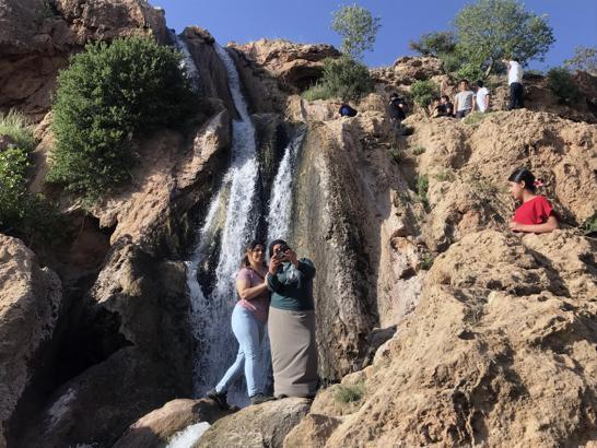 Mardin’de ‘bereketin müjdeleyicisi’ GAP Şelalesi’ne ziyaretçi akını