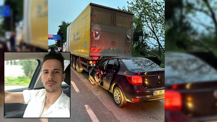 Otomobil, kargo kamyonuna çarptı: 1 ölü, 2 yaralı