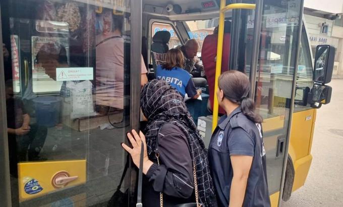 İslahiye’de toplu taşıma araçları denetlendi