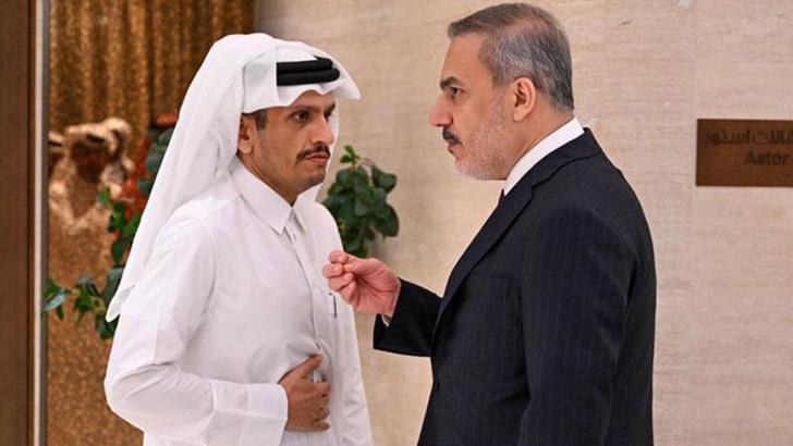 Bakan Fidan, Katar Başbakanı Al Sani ile bir araya geldi