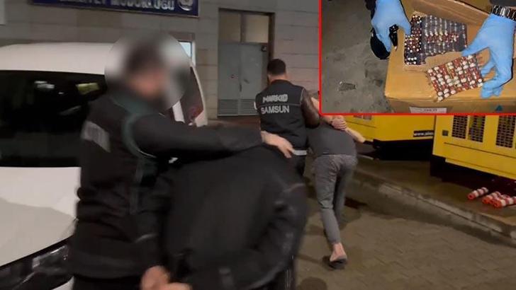 Durdurulan 2 kamyondan 83 bin 440 sentetik ecza çıktı