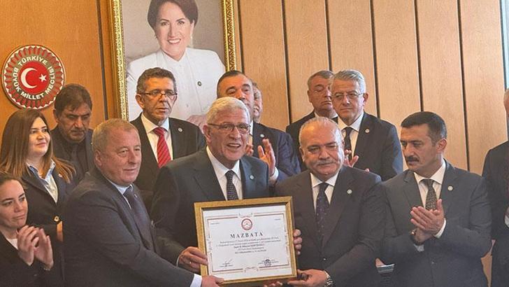 İYİ Parti Genel Başkanı Dervişoğlu, mazbatasını aldı