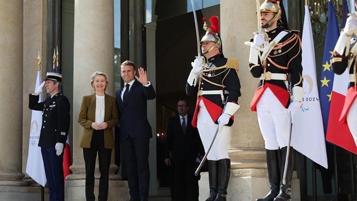 Macron-Cinping-Leyen üçlü görüşmesi başladı