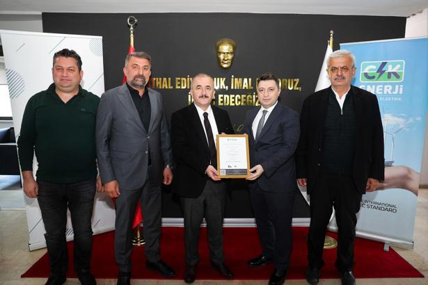 Tokat Organize Sanayi Bölgesi, Yenilenebilir Enerji Sertifikası aldı