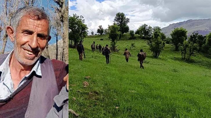 Şırnak'ta kayıp köylünün dağda çantası ve bastonu bulundu