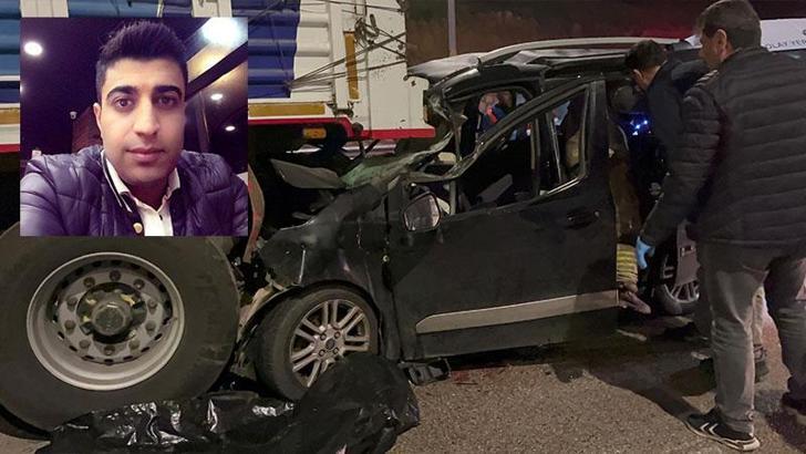 Bursa'da arıza yapınca yolda duran TIR'a hafif ticari araç çarptı: 1 ölü