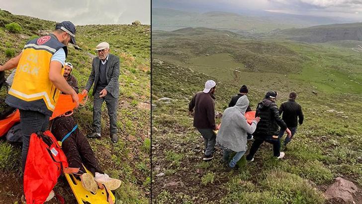 Mantar toplarken ayağından sakatlanan 2 kişiyi AFAD kurtardı