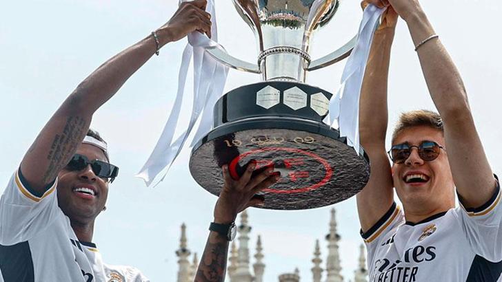 Real Madrid ve Arda Güler, lig şampiyonluğunu doyasıya kutladı
