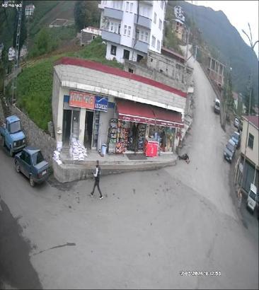 Trabzon'da 1 kişinin öldüğü silahlı kavga kamerada