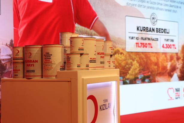 Türk Kızılay kurban vekaleti ücreti, yurt içi ve Filistin için 11 bin 750 lira