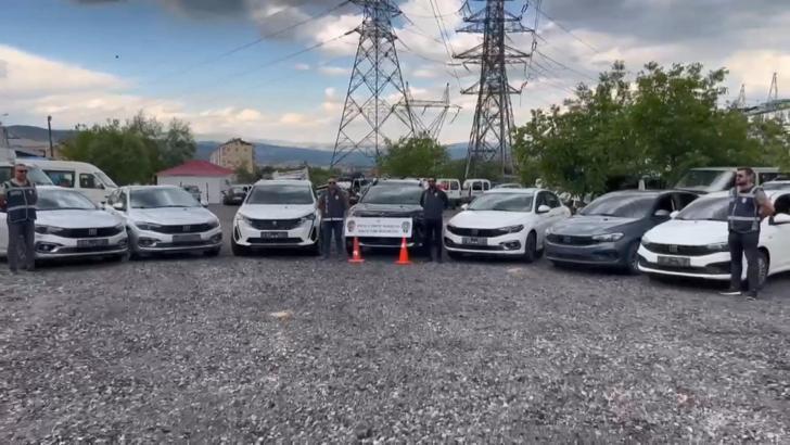 Bingöl’de 7 çalıntı araç ele geçirildi