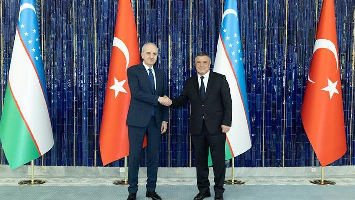 TBMM Başkanı Kurtulmuş, Özbekistanlı mevkidaşı İsmailov ile görüştü