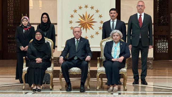 Cumhurbaşkanı Erdoğan'a 3 ülkenin büyükelçisinden güven mektubu