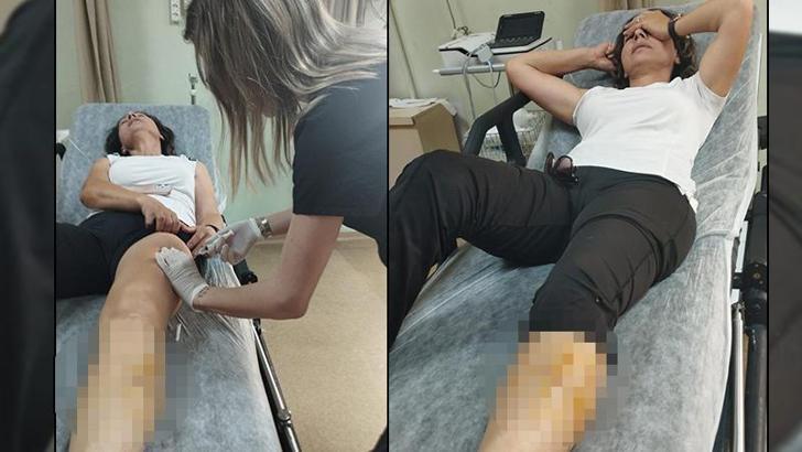 Sabah sporu yaparken başıboş köpeklerin saldırısında yaralandı