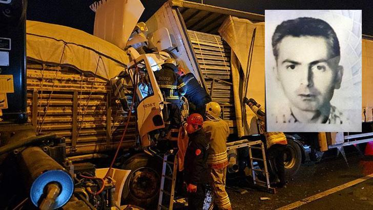 Düzce'de arıza yapan TIR'a çarpan demir levha yüklü TIR'ın ÅŸoförü, feci ÅŸekilde can verdi