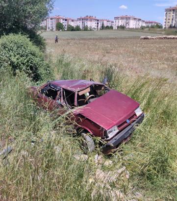 Edirne'de otomobil su kanalına girip, takla attı: 2 yaralı
