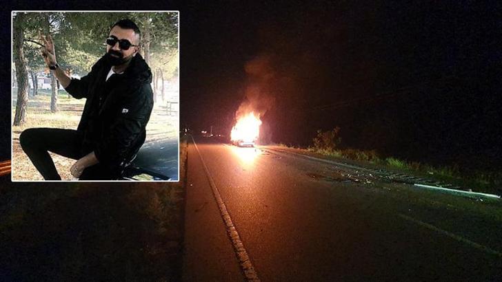 Amasya'da TIR'a çarpan otomobil yandı; sürücü öldü