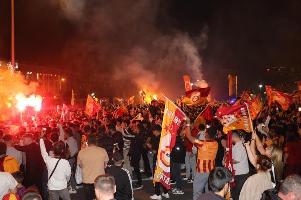 Galatasaray'ın şampiyonluğu Kayseri'de de kutlandı