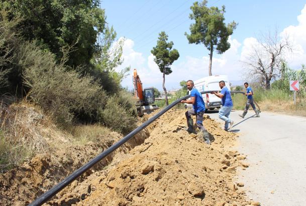 ASAT Manavgat Karaöz'de su borularını yeniliyor