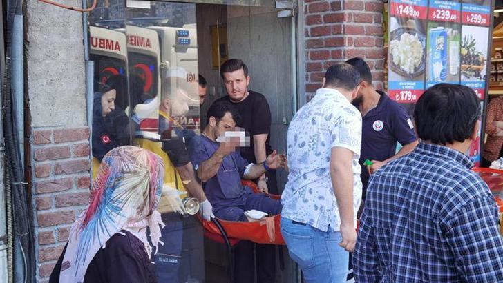 Taşlama makinesine parmakları ile bacağını kaptıran işçi yaralandı