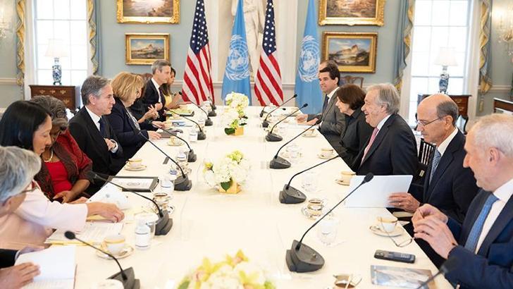 ABD Dışişleri Bakanı Blinken, BM Genel Sekreteri Guterres ile bir araya geldi