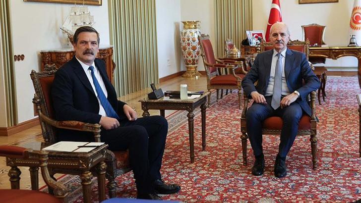 TBMM Başkanı Kurtulmuş, Baş ve Aslan ile görüştü