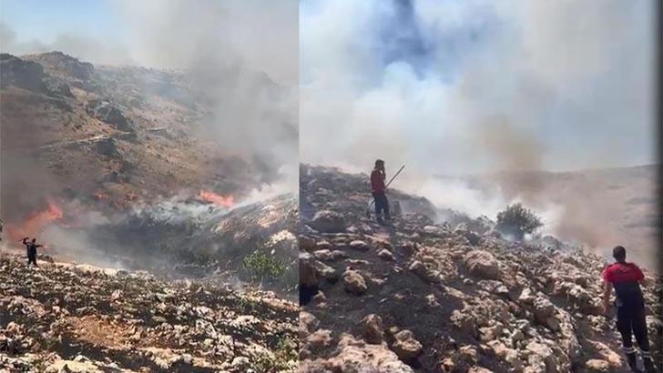 Mardin'de örtü yangını; 6 saatte kontrol altında