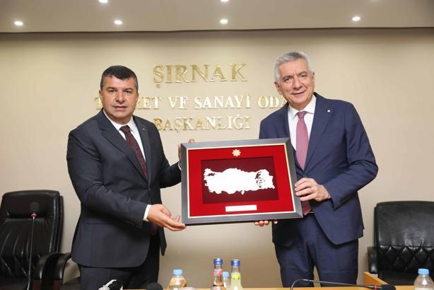 İSO heyeti Şırnak Ticaret ve Sanayi Odası’nı ziyaret etti