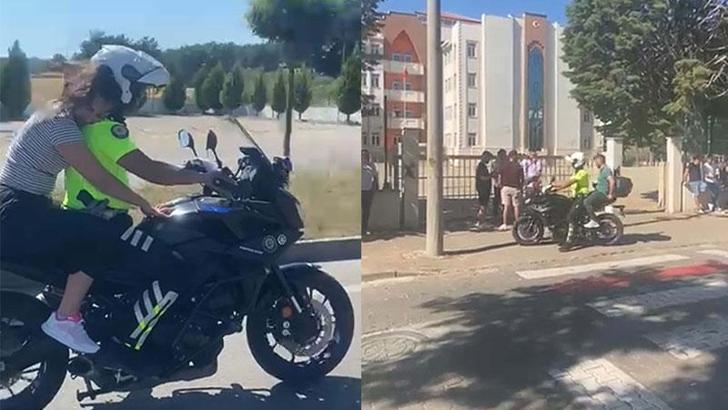 Çanakkale’de sınava geç kalan 10 öğrenciyi polisler yetiştirdi