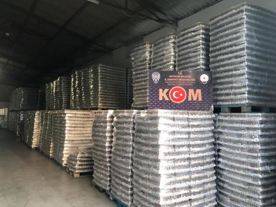 Cumhuriyet tarihinin en yüksek miktardaki kaçak içki operasyonu