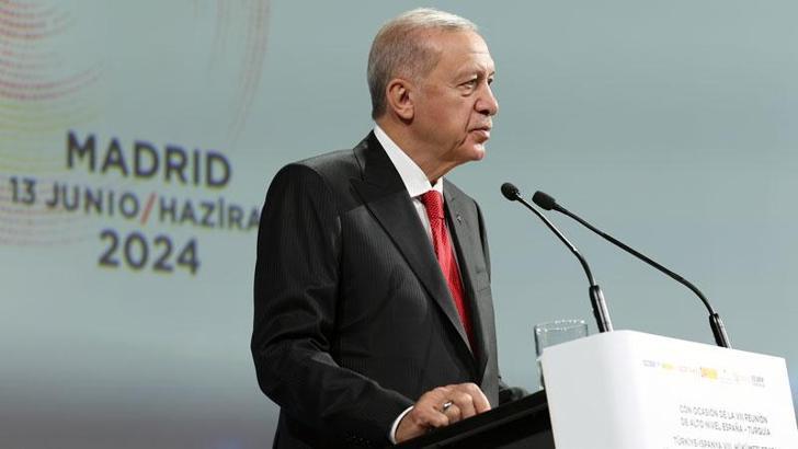 Cumhurbaşkanı Erdoğan, Türkiye-İspanya Zirvesi’nde konuştu