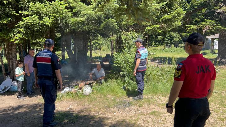 Kurban Bayramı’nda Uludağ'da piknikçilere jandarmadan yakın takip