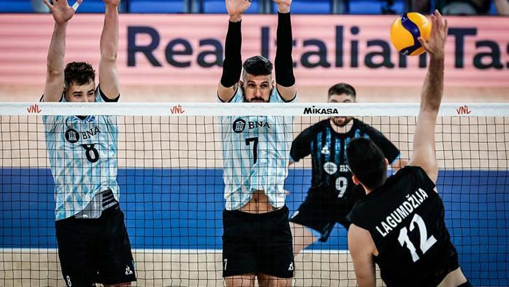 A Milli Erkek Voleybol Takımı, Arjantin'e 3-0 mağlup oldu