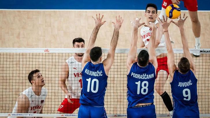 A Milli Erkek Voleybol Takımı, Sırbistan'a 3-1 mağlup oldu