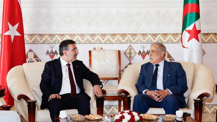 Cumhurbaşkanı Yardımcısı Yılmaz, Cezayir Cumhurbaşkanı Tebbun ile görüştü