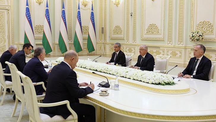 Bakan Güler, Özbekistan Cumhurbaşkanı Mirziyoyev ile görüştü