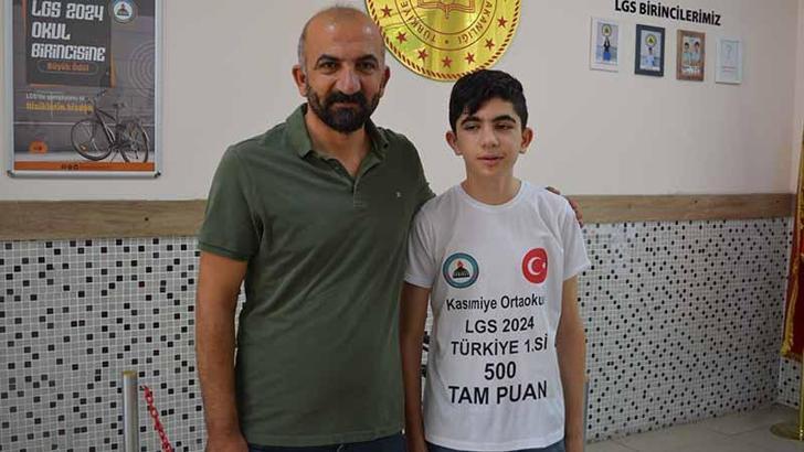 LGS’de 500 tam puan alan Cıvan: Planlı ve programlı çalışıp, okulumu ve ailemi gururlandırdım